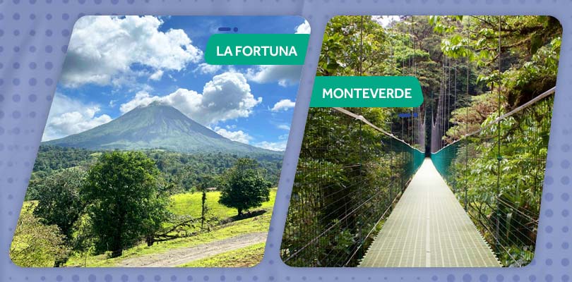La Fortuna to Monteverde Road Trip