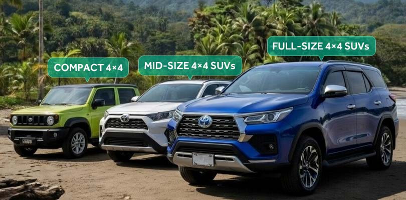 Best Types of 4×4 Rental Cars